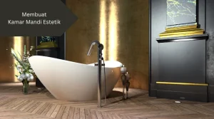Ilustrasi kamar mandi. Ini cara bikin kamar mandi estetik.