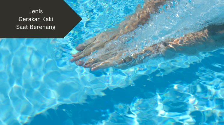 Ilustrasi melakukan gerakan kaki saat berenang. Ini berbagai jenisnya.