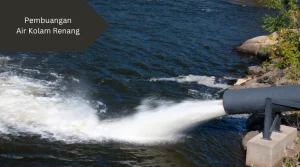 Ilustrasi pembuangan air kolam renang. Kemana air dialirkan?