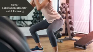 Ilustrasi squat. Salah satu bentuk latihan kekuatan otot untuk perenang.