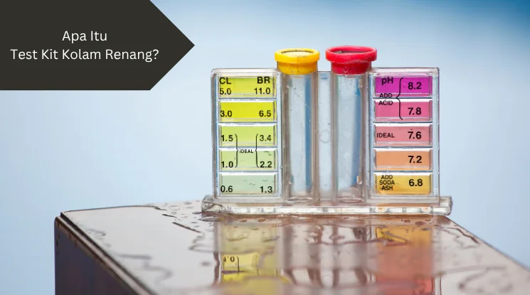 Ilustrasi test kit kolam renang. Ini penjelasannya.
