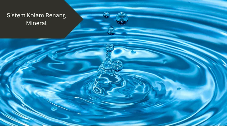 Ilustrasi air. Ini penjelasan sistem kolam renang mineral.