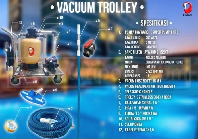 Apa Itu Vacuum Trolley Kolam Renang? Ini Semua yang Perlu Diketahui