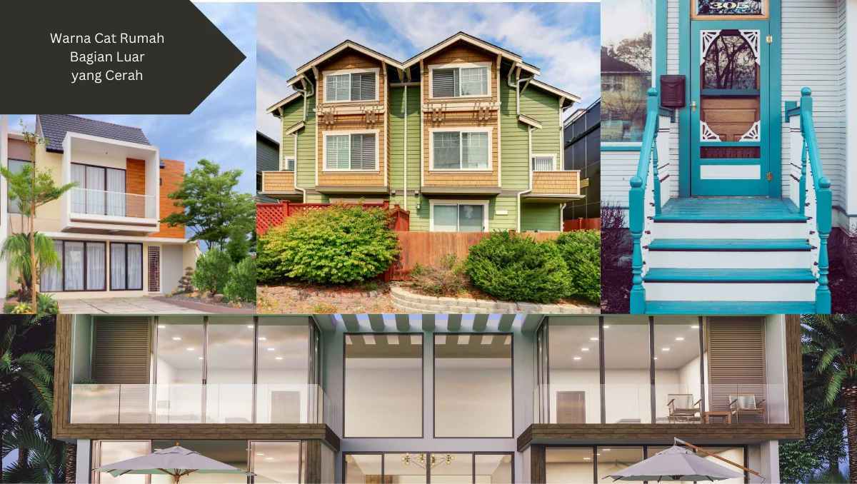 Berbagai warna cat rumah bagian luar yang cerah. Ini rekomendasinya.