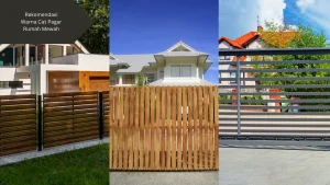 Ilustrasi berbagai warna cat pagar rumah mewah. Ini rekomendasinya.