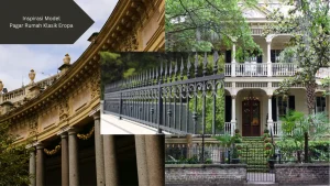 Ilustrasi desain pagar rumah klasik eropa. Ini rekomendasinya.