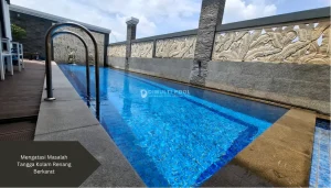 Ilustrasi tangga stainless steel. Ini cara mengatasi tangga kolam renang berkarat.