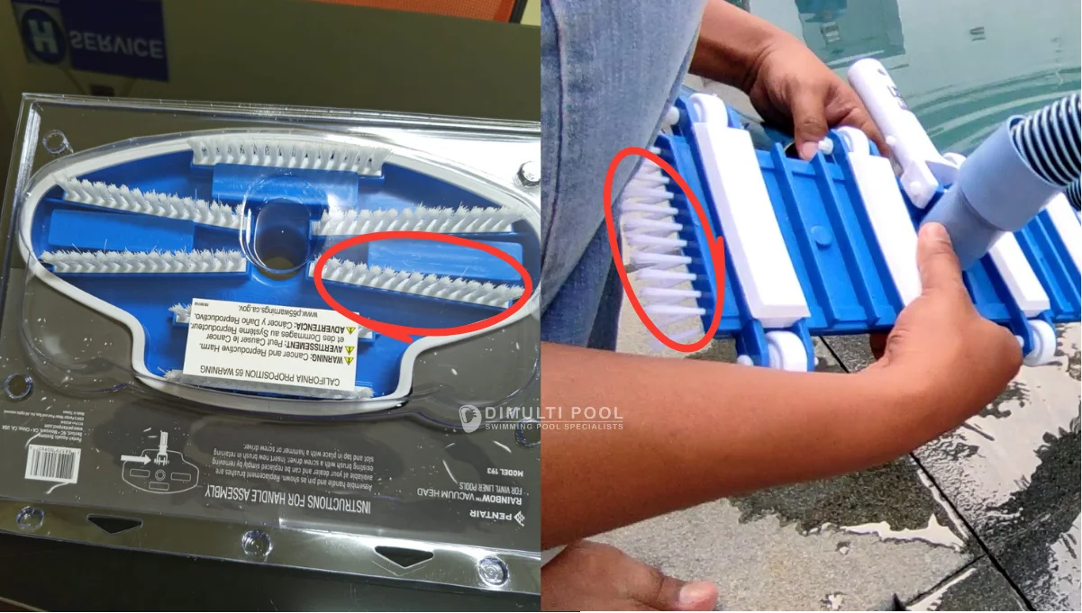 Lokasi sikat vacuum head. Ini cara memperbaiki sikat vacuum head rusak.