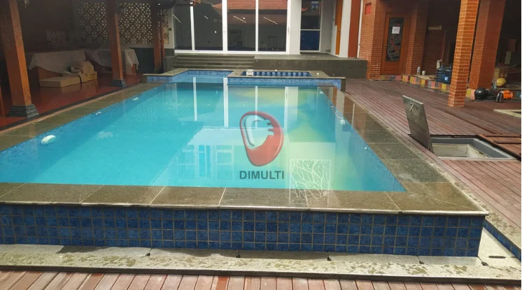 Treatment awal kolam renang ukuran 3 x 7 meter menggunakan air gunung 1 Treatment Awal Kolam Renang yang Menggunakan Air Gunung Ukuran 3 X 7 Meter