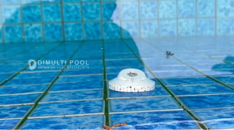 Contoh kondisi inlet fitting kolam renang kotor