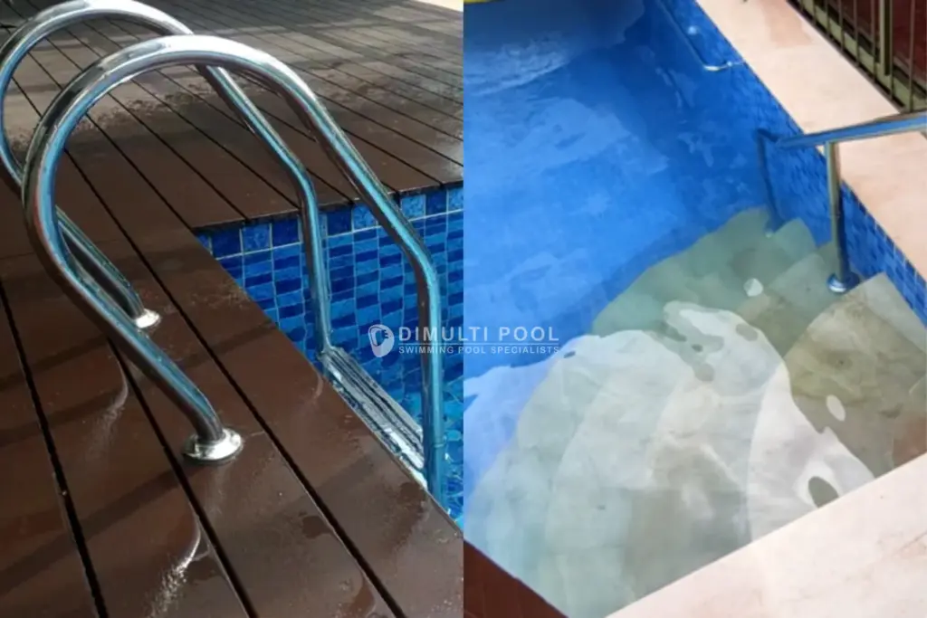 Tangga kolam renang. Semua yang perlu diketahui.