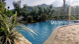 Hasil akhir jasa pembuatan kolam renang di Cianjur. Intip prosesnya.