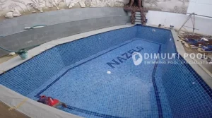 Progres proyek jasa pembuatan kolam renang di Indramayu. Intip Prosesnya.