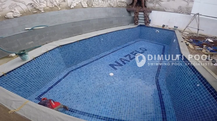 Progres proyek jasa pembuatan kolam renang di Indramayu. Intip Prosesnya.