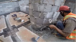 Progres jasa pembuatan kolam renang di Purworejo. Begini prosesnya.