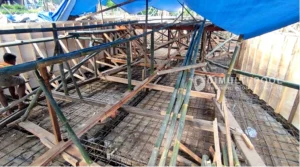 Progres proyek jasa pembuatan kolam renang di Temanggung. Ini prosesnya.