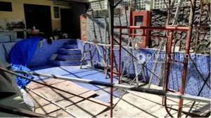 Progres jasa pembuatan kolam renang Lampung Barat. Ini prosesnya.